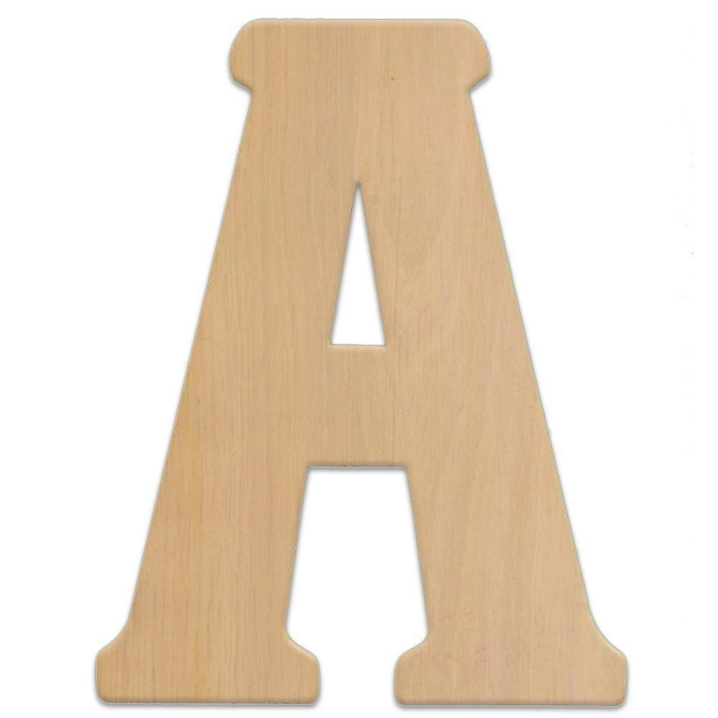 15 In. Oversized Unfinished Wood Letter (a)
