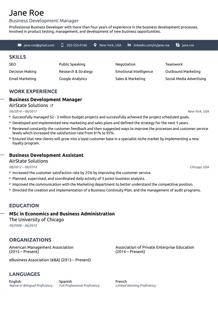 2019 Free Resume Templates You Can Download Quickly | Novorésumé