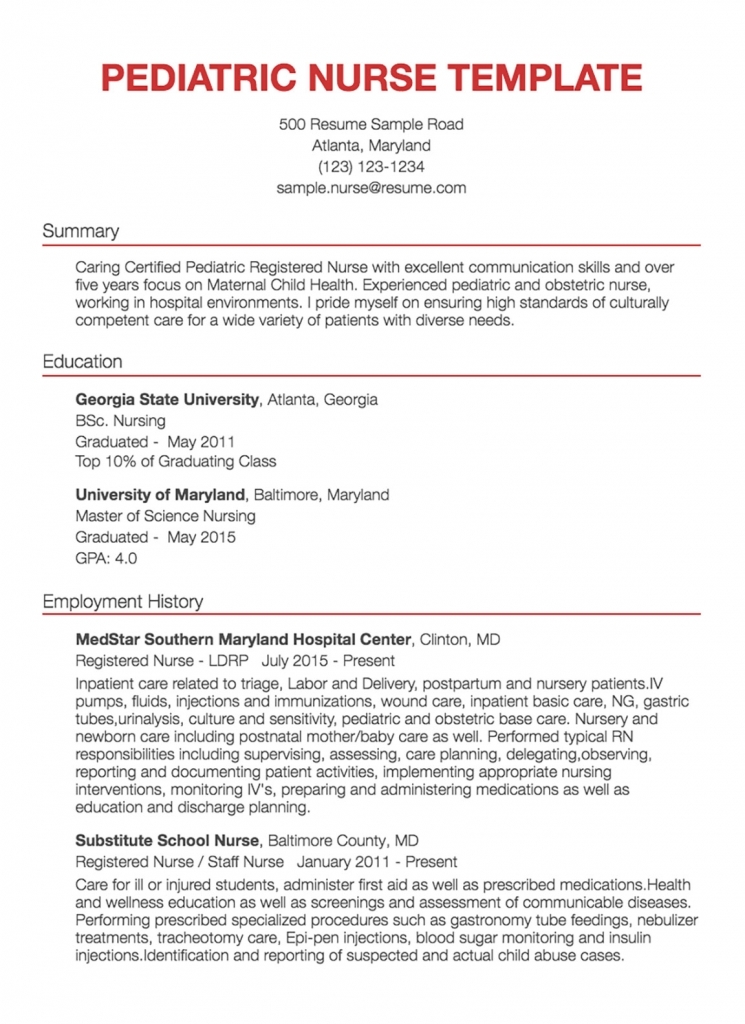 30+ Nursing Resume Examples &amp; Samples - Writtenrn Managers