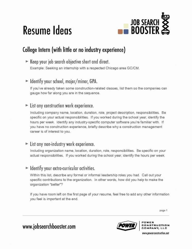 65 Unique Collection Of Resume Objective Examples For It Job