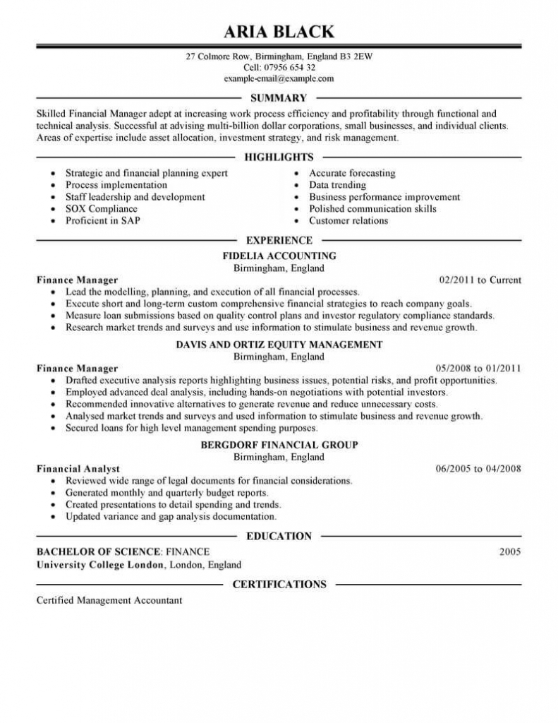 8 Amazing Finance Resume Examples | Livecareer