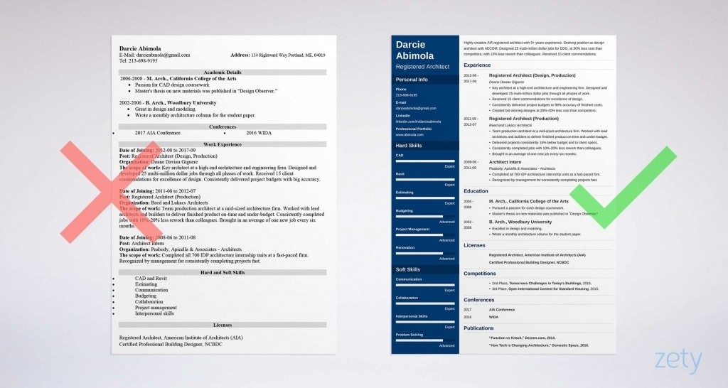 Architecture Resume: Sample And Complete Guide [+20 Examples]