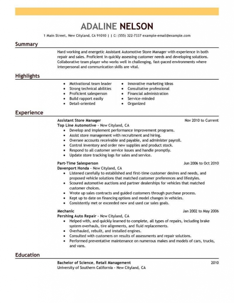 Assistant Store Manager Resume Sample Manager Resumes For Sample