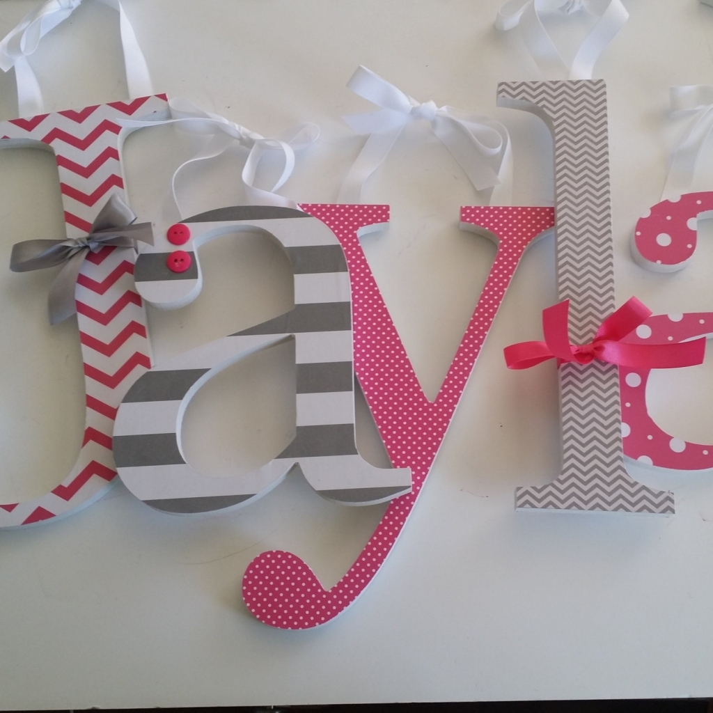 Baby Nursery Decor Diy Wall Letters Jayla Impressive Girl Rooms