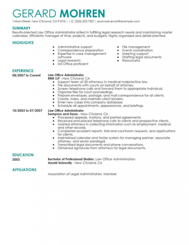 Best Office Administrator Resume Example | Livecareer