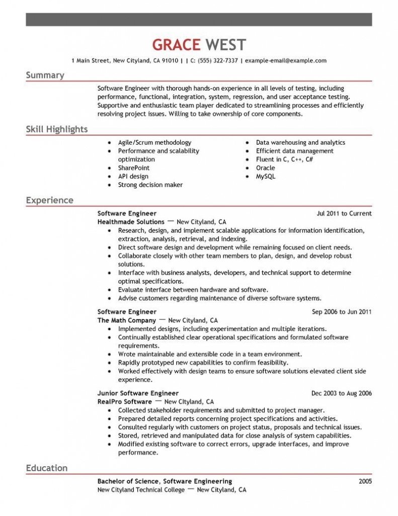 Best Software Engineer Resume Example | Livecareer | Jobs And Career