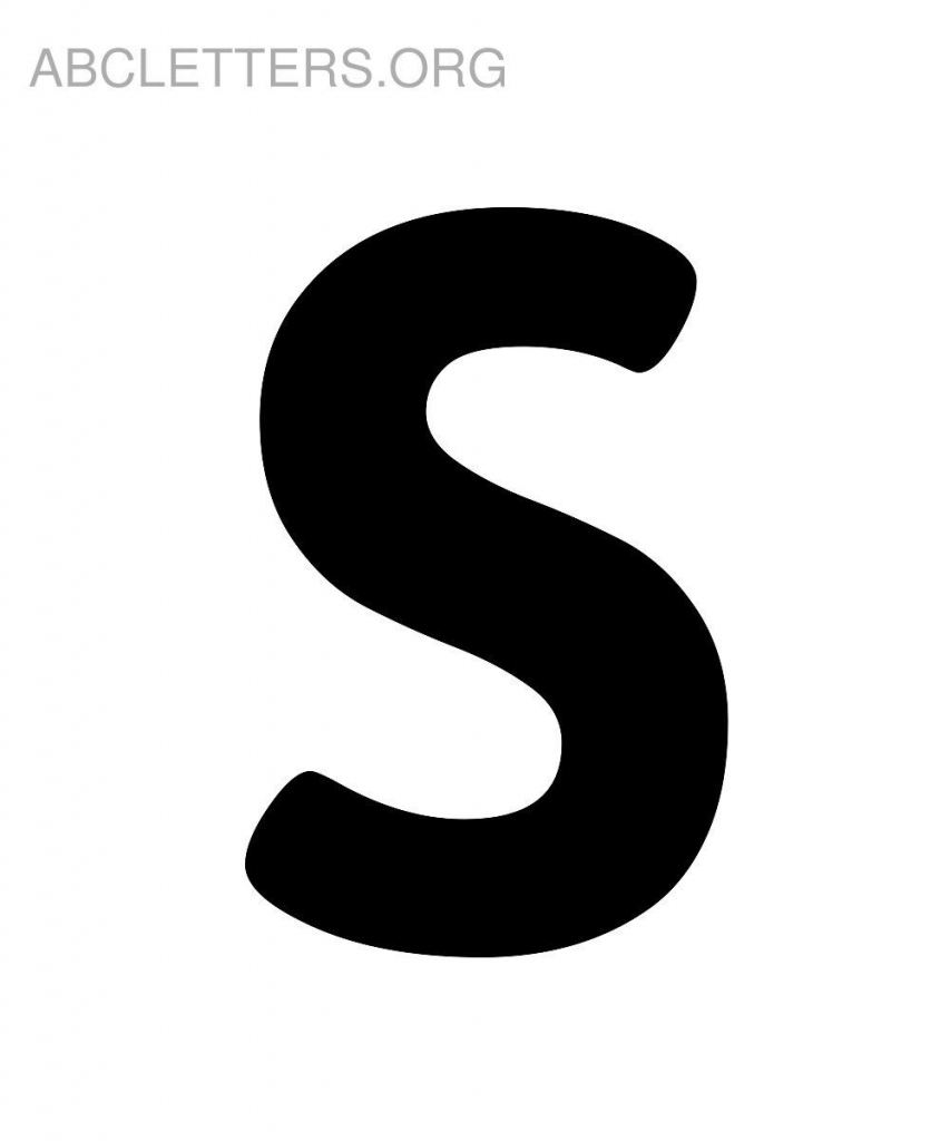 Big Printable Abc Letters S | Panda Alphabets | Printable Alphabet