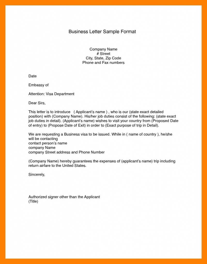 Business Letter Modified Block Format (6) | Manager Resume