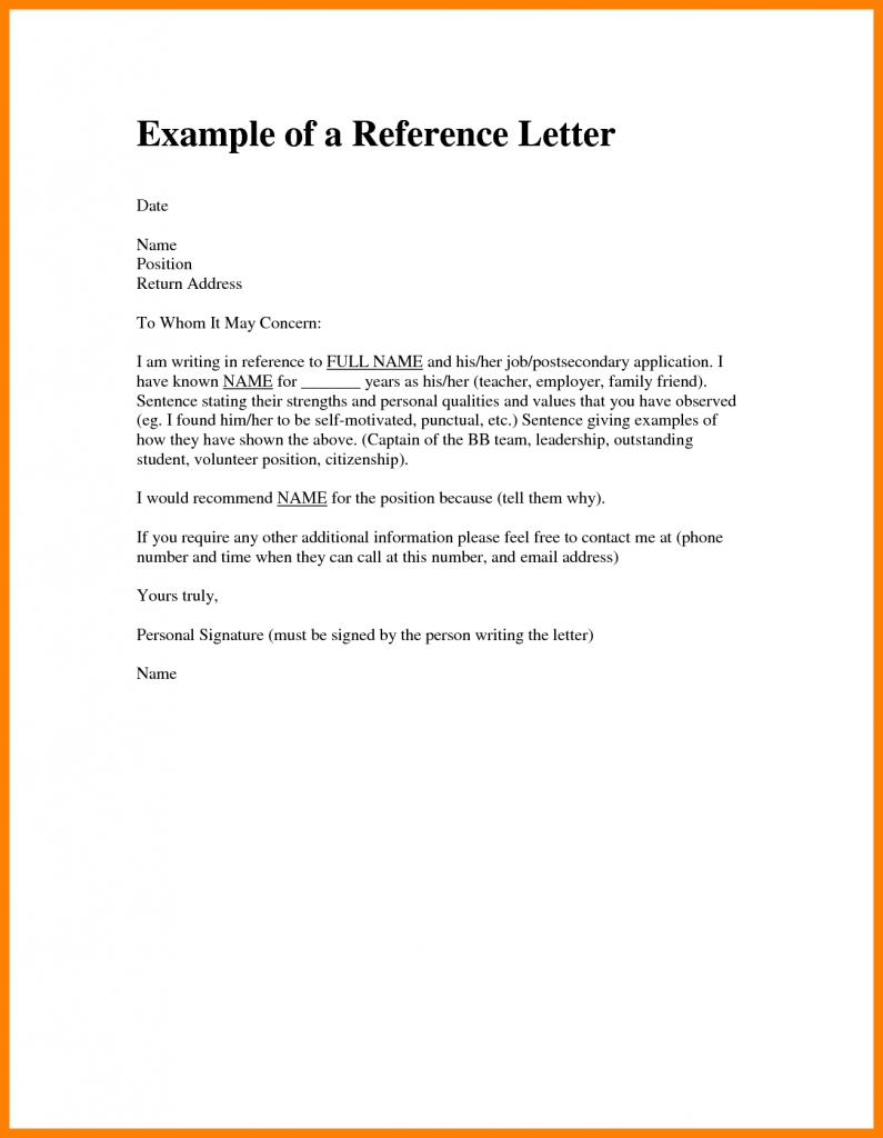 Character Reference Letter For A Friend - 5 Samples Of Character