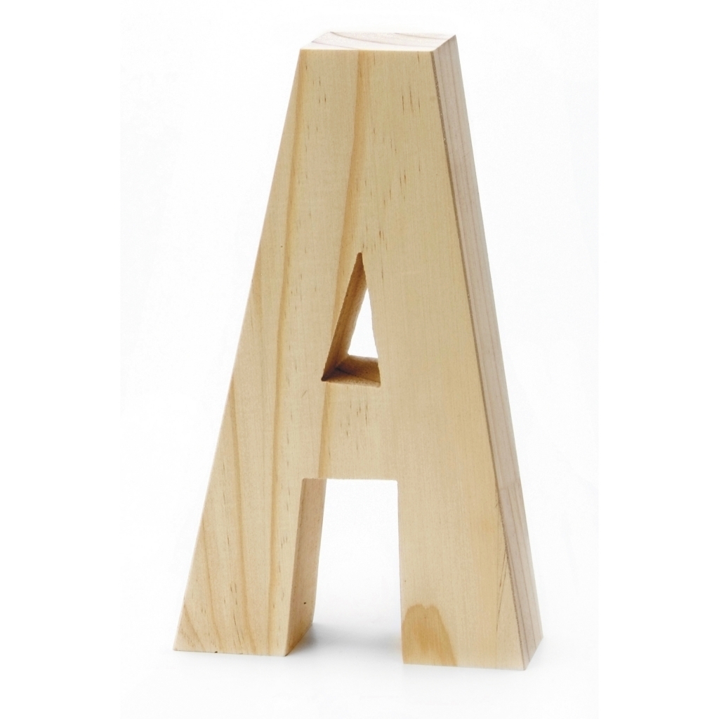 Chunky Wood Letter 8 X 5 In – Free Letter Templates