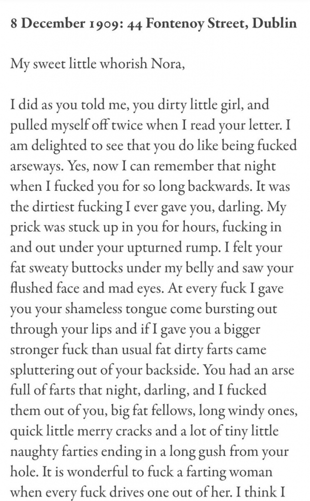 David On Twitter: "i Wish I Could Unsee James Joyce's Love Letters