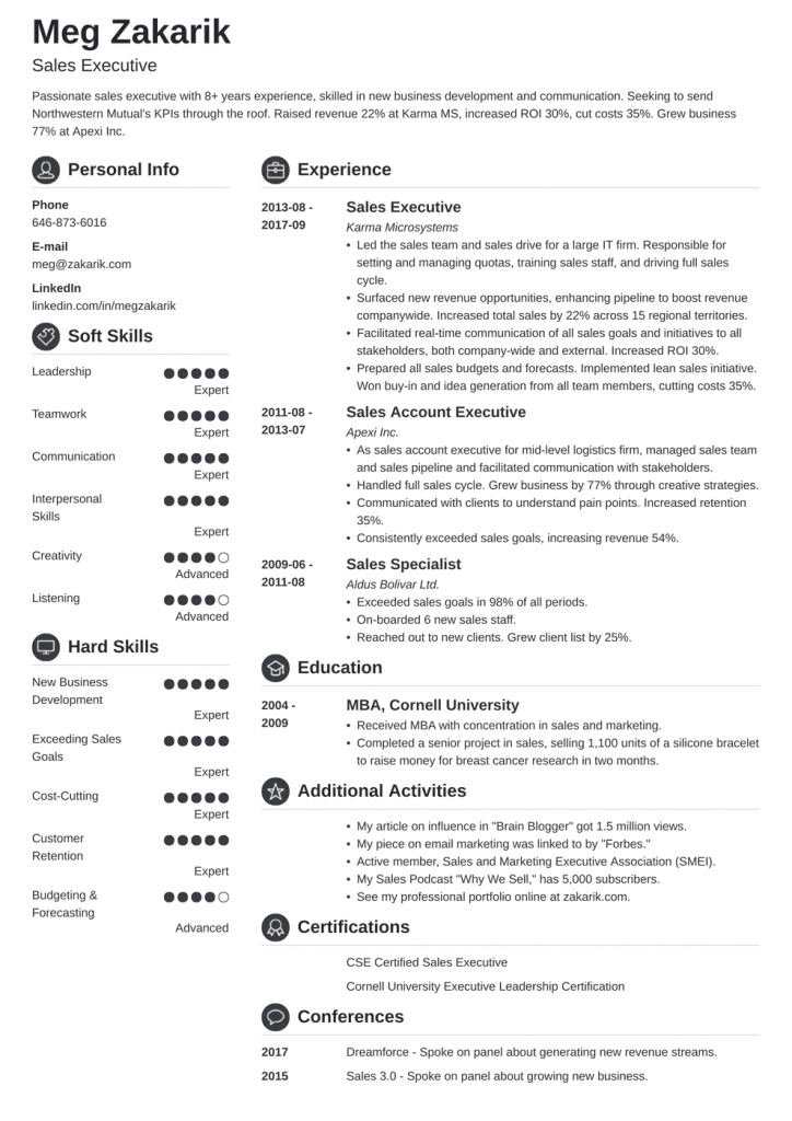 Executive Resume: Sample And Complete Guide [+20 Examples]
