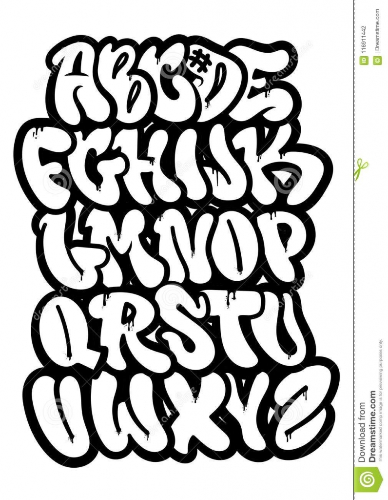 Graffiti Type Stock Vector. Illustration Of Fonts, Calligraphy
