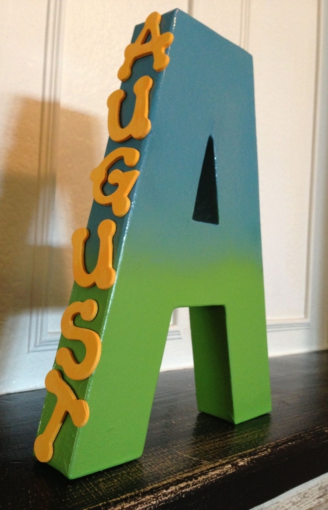 Hobby Lobby Letter:: Spray-painted Hombre Style. Michael's Wooden