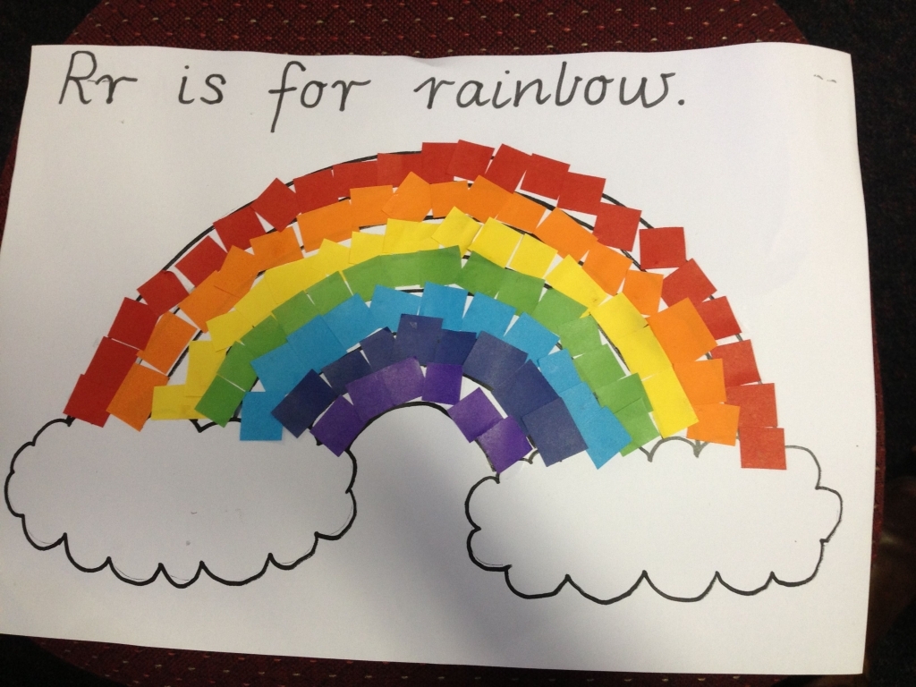 Letter Rr Craft.. Can Use Paper Or Skittles :) | Kindergarten