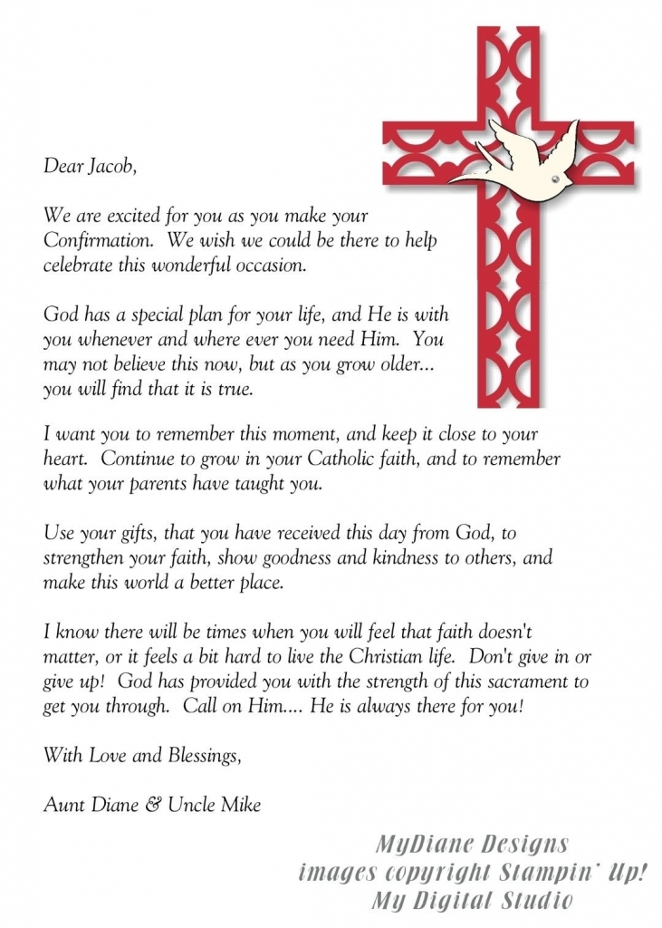 Mydiane Designs Confirmation Letter | Confirmation | Confirmation
