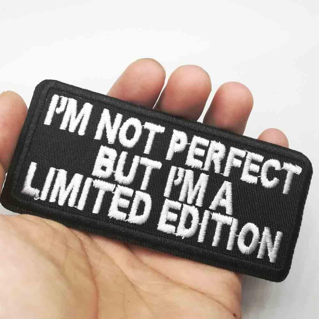 Not Perfect Bike Various Letters Iron On Embroidered Clothes Patches For  Clothing Stickers Garment Wholesale