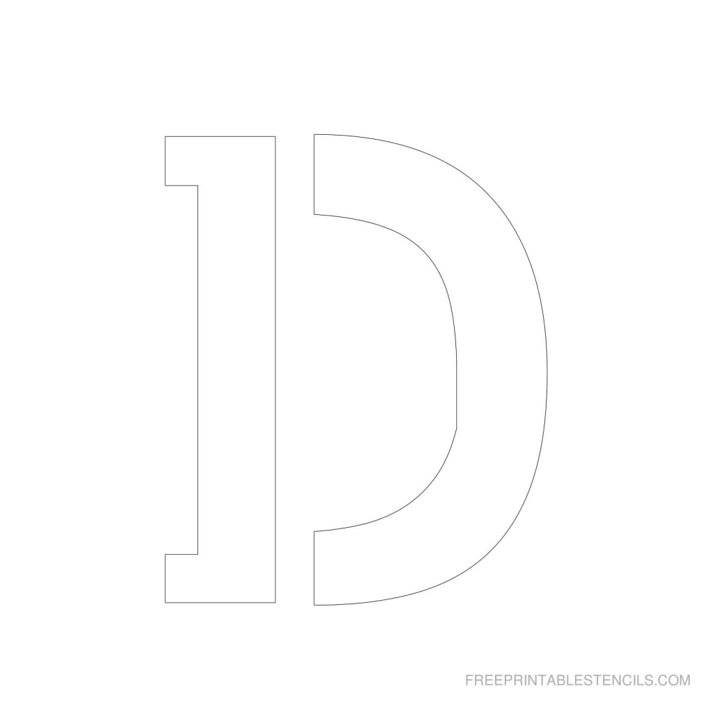 Printable 5 Inch Letter Stencils | Lettering | Letter Stencils