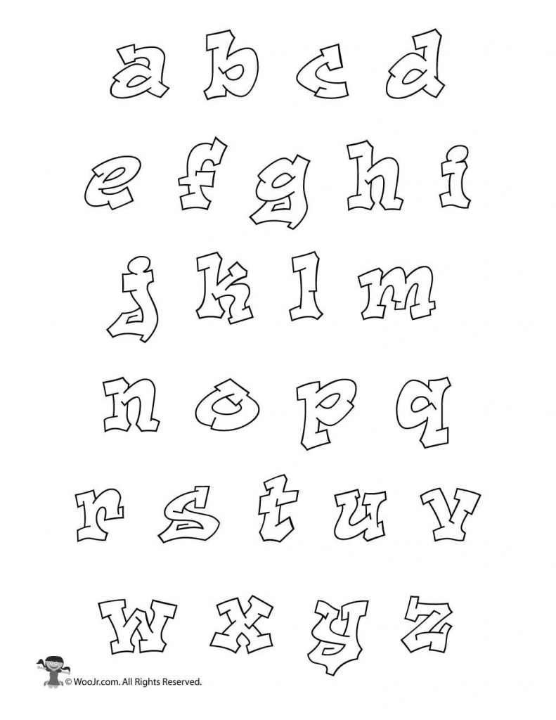 Printable Graffiti Bubble Letters Alphabet | Fontastic | Graffiti