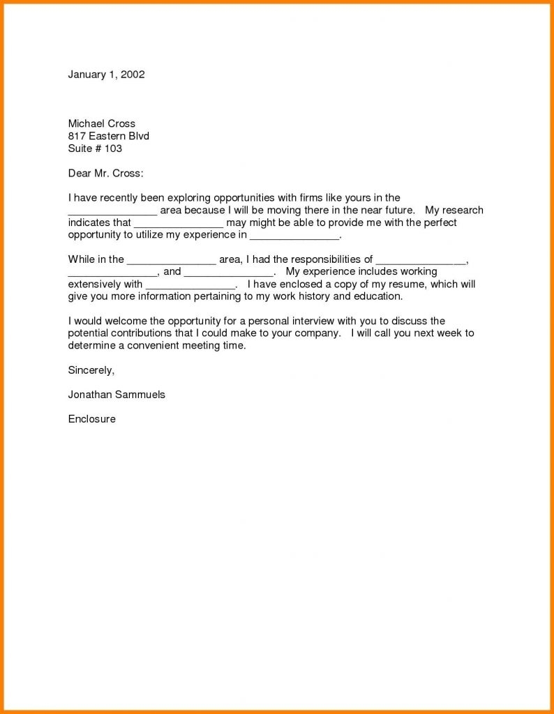 Relocation Cover Letter Examples Simple Cover Letter Example