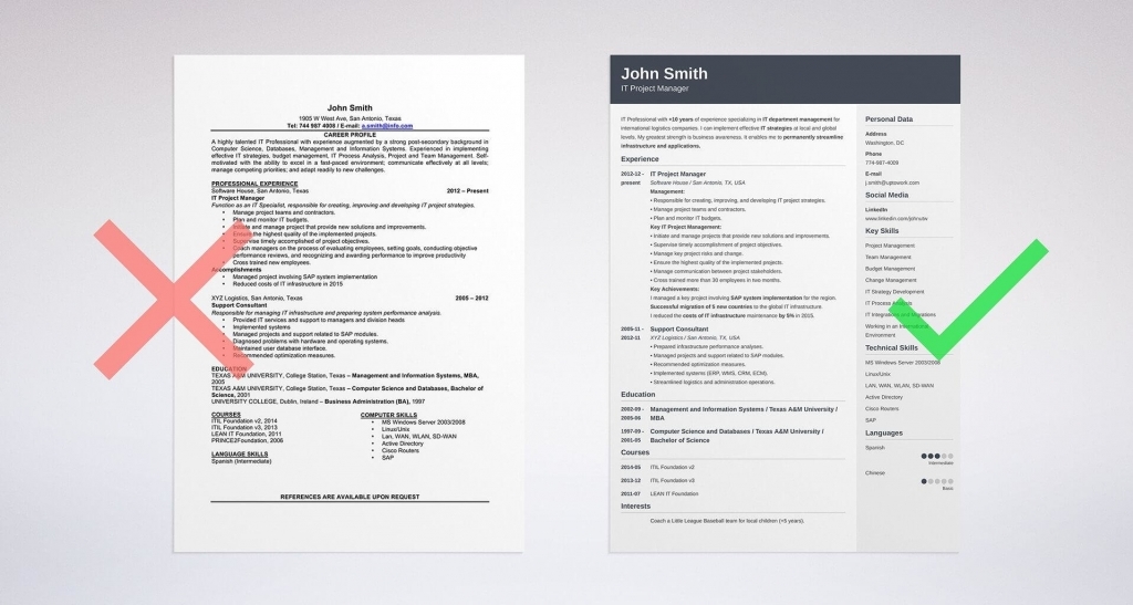 Resume Format: Samples And Templates For All Types Of Resumes (10+)