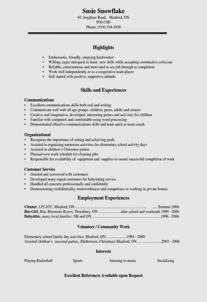 Resume Template High School High School Student Resume Examples
