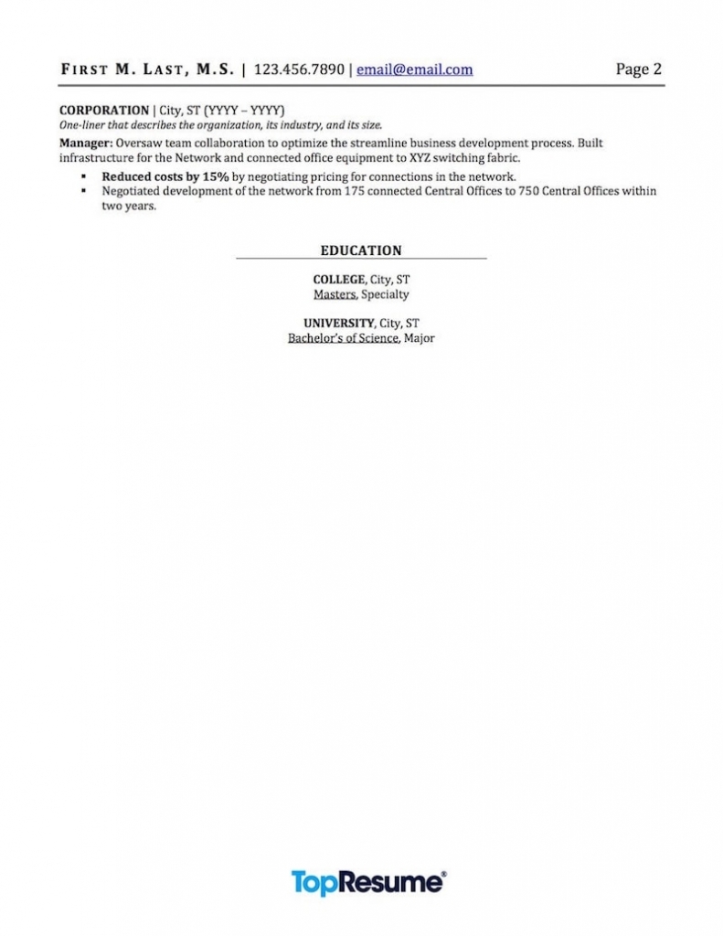 Telecommunications Resume Sample | Professional Resume Examples