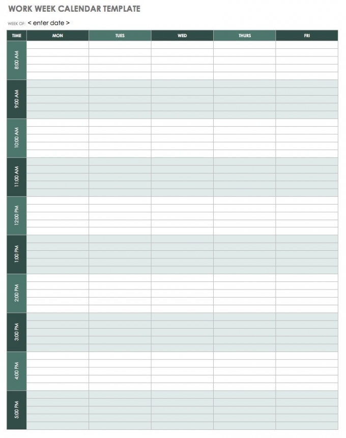 Printable Calendar Weekly