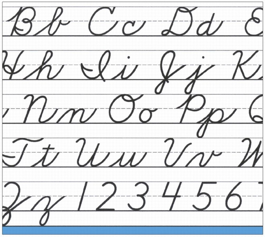 Cursive Handwriting Alphabet Learning Cursive Handwriting Hand 