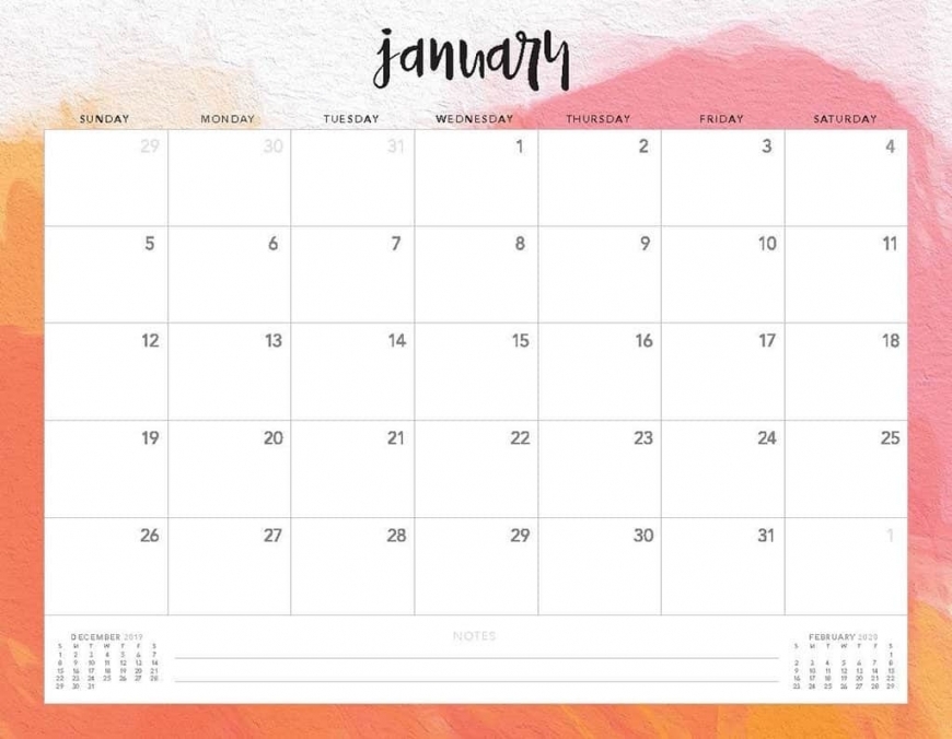 Free Printable Weekly Calendar 2020