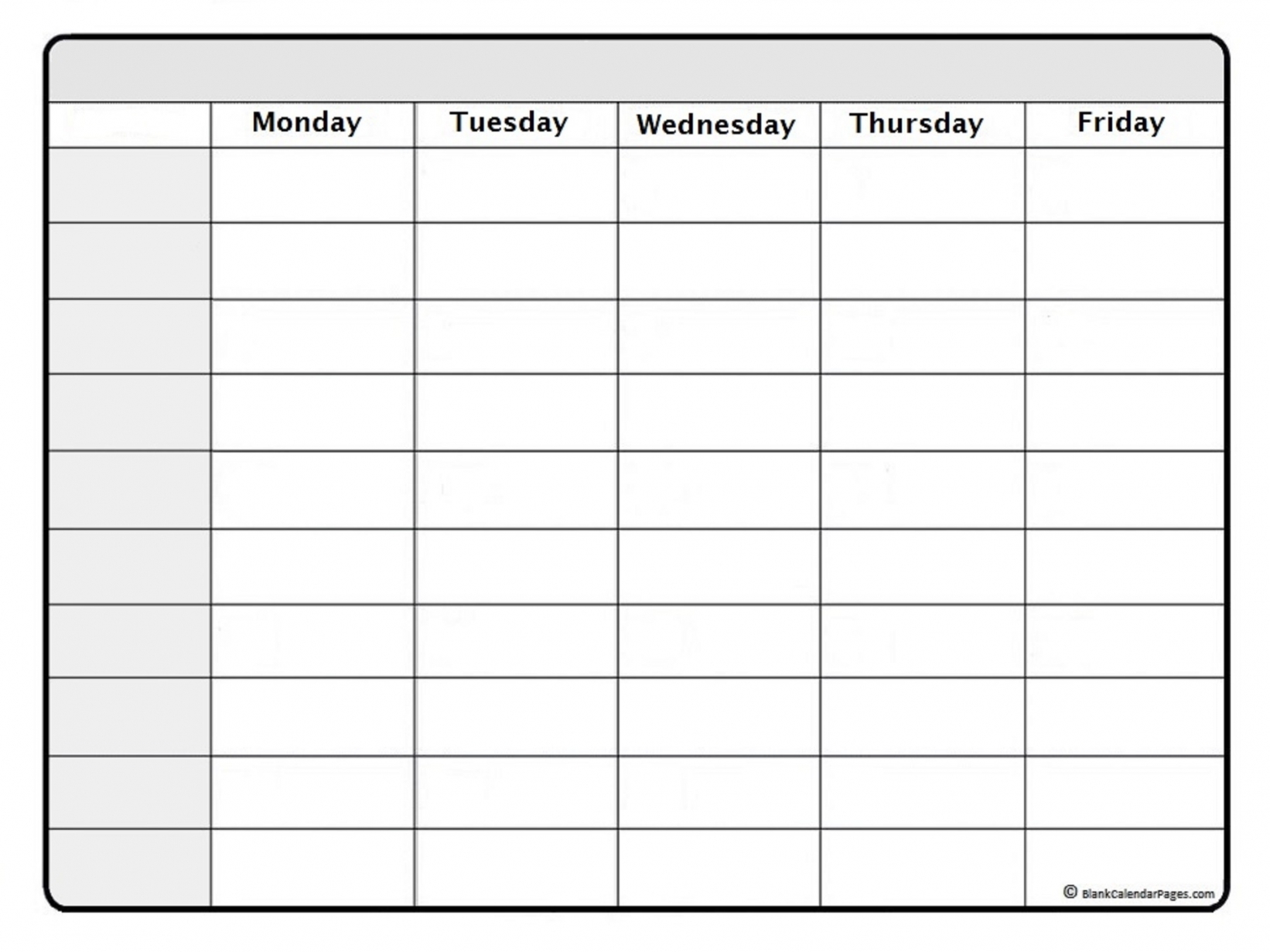 Printable Calendar Weekly