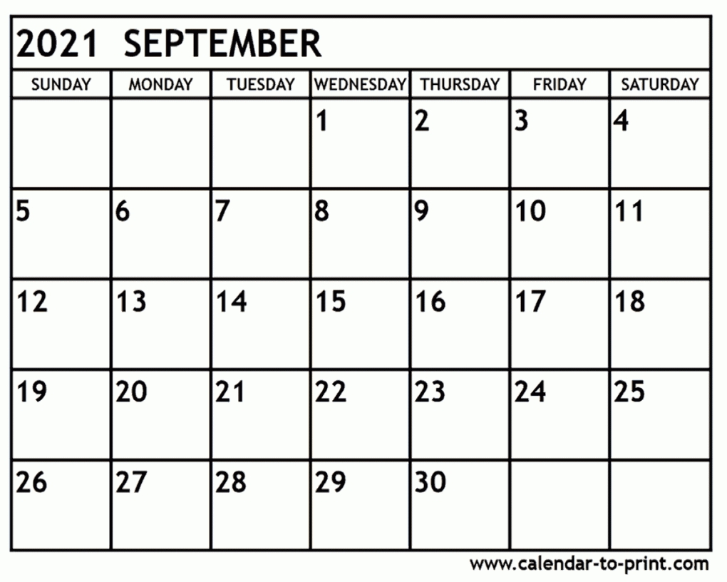 Free Printable Calendar October 2021