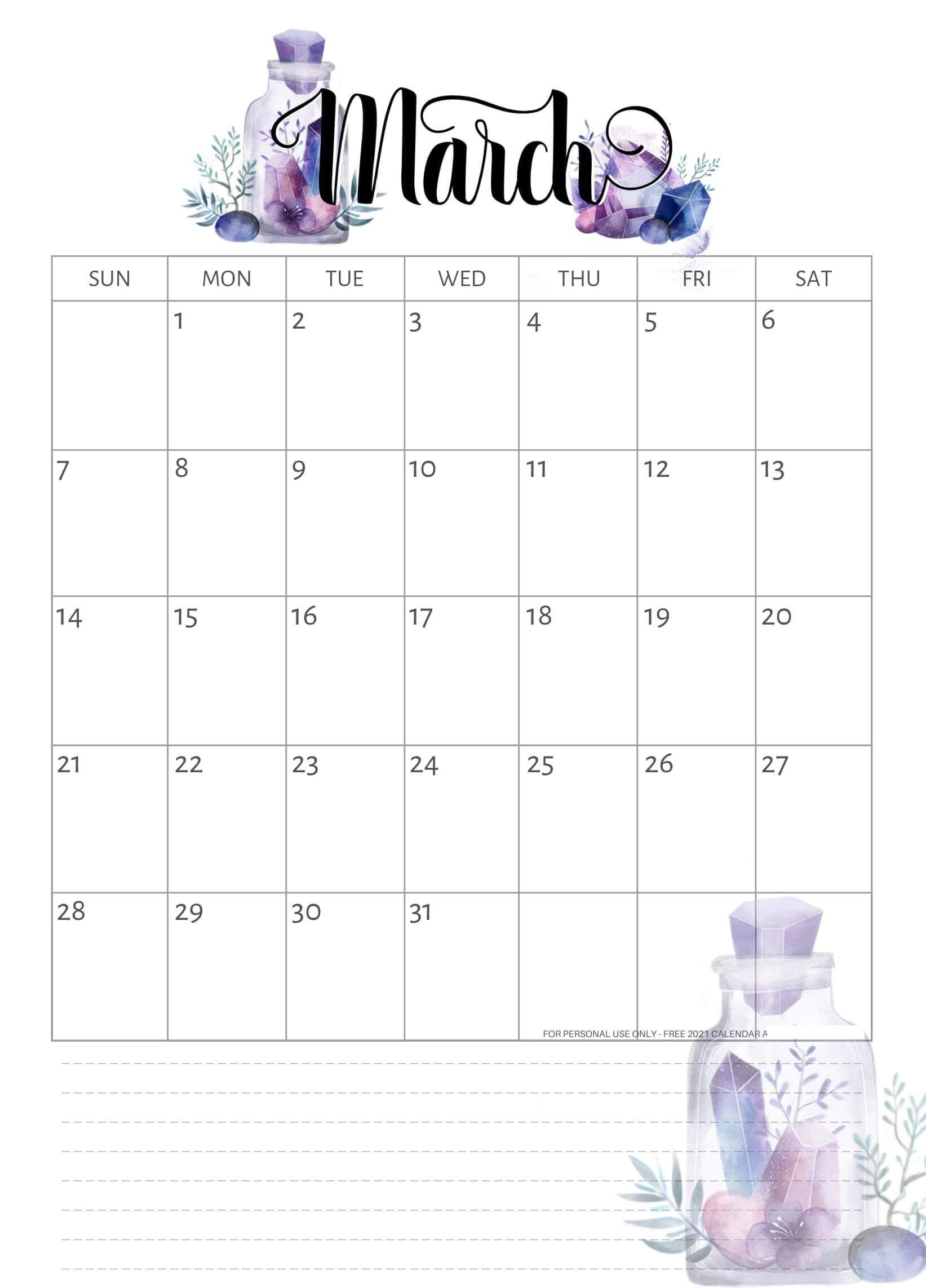 Printable 2021 Calendar Images