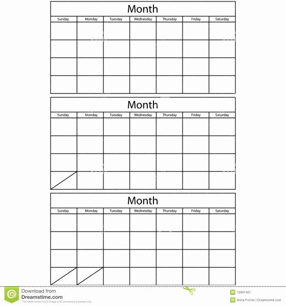 Three Month 3 Month Calendar Printable
