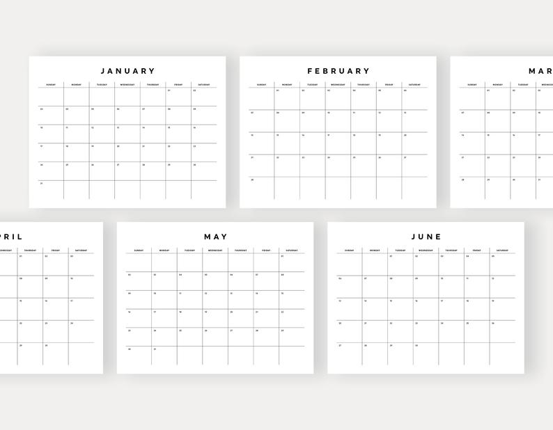 Desk Calendar 2021 Printable