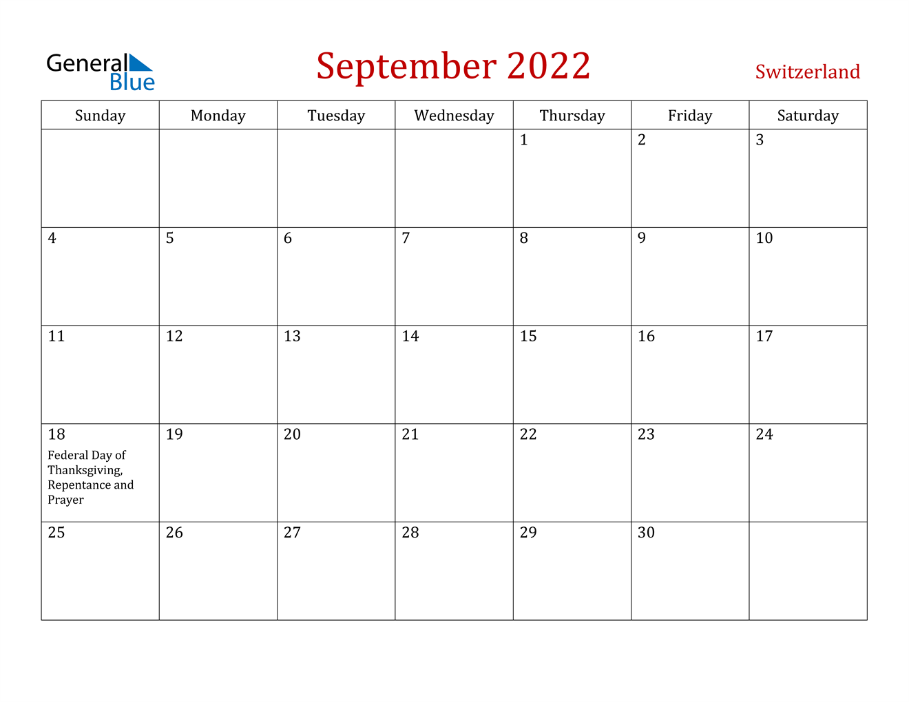 Printable Calendar September 2022