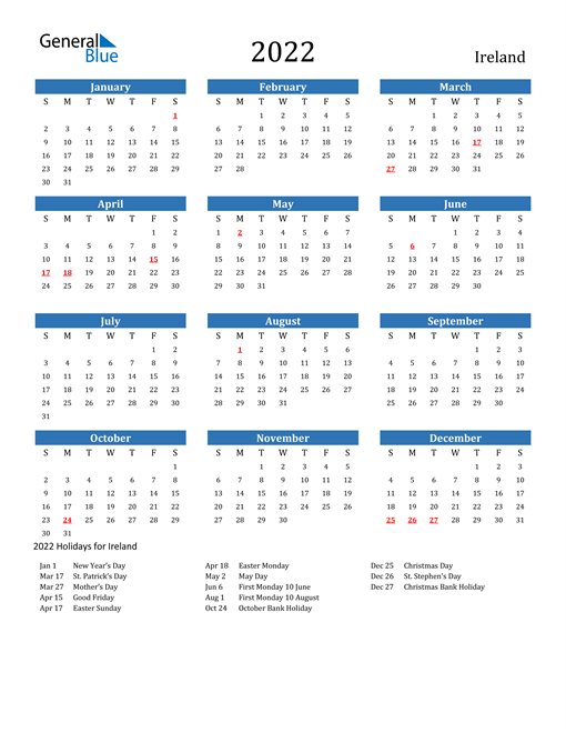 Free Printable Calendar For 2022