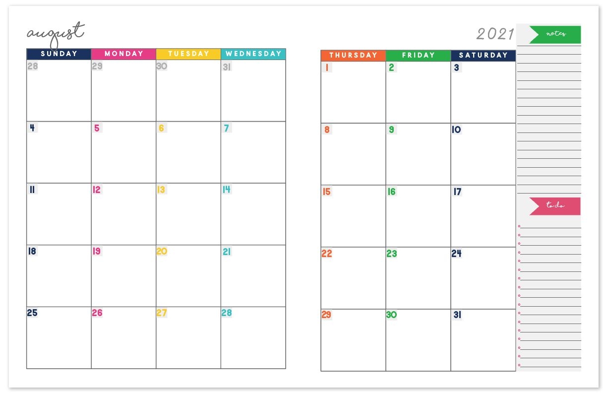 Printable 2020 And 2021 Calendar