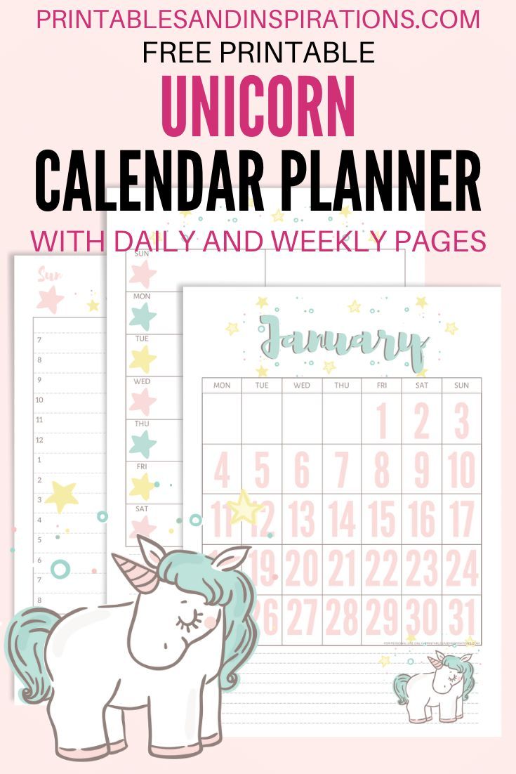 2021 Printable Calendar For Kids