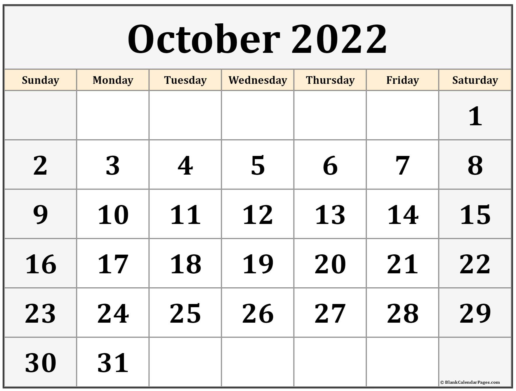 Free Printable Calendar Pages 2022