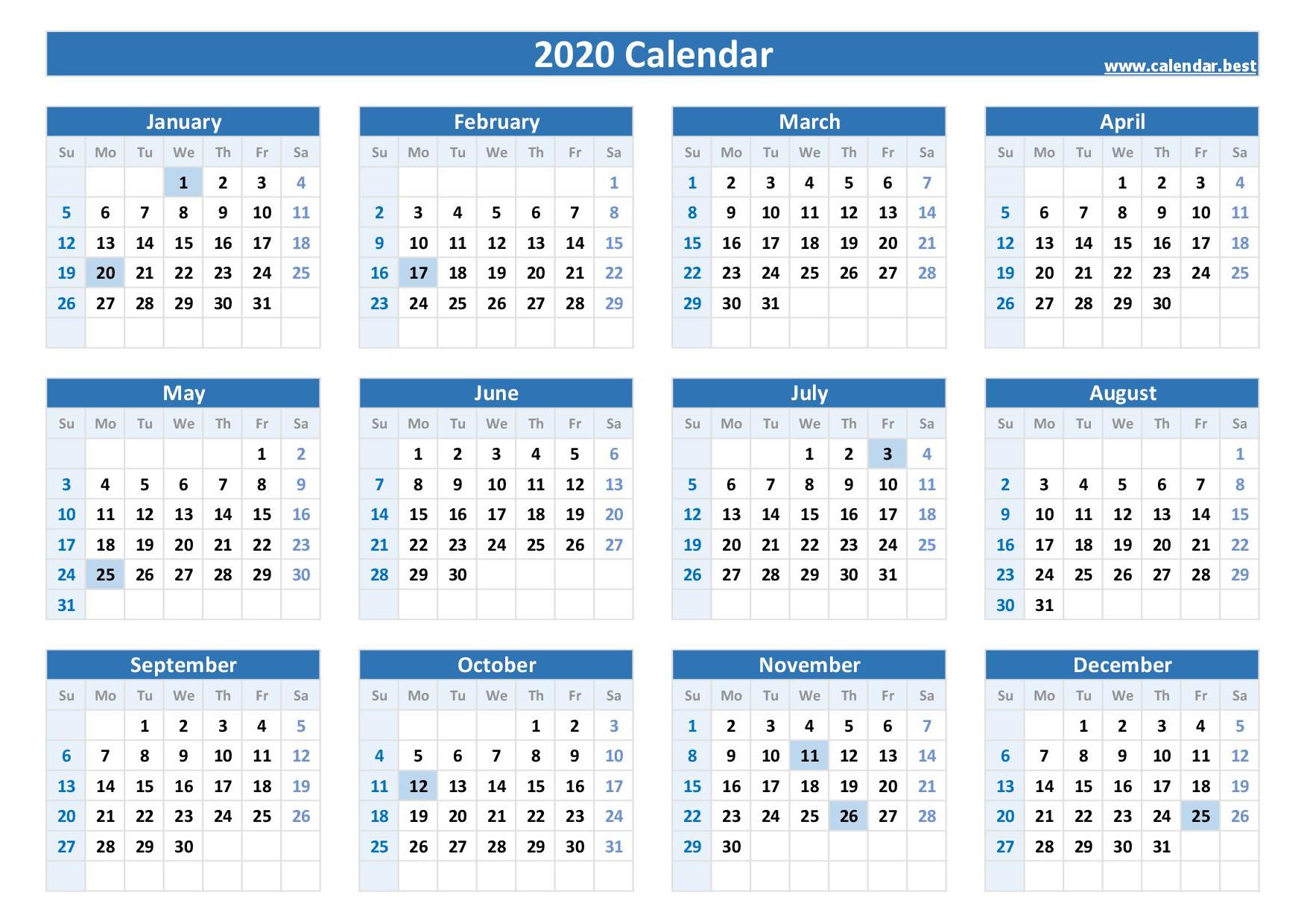 2021 Government Calendar Printable