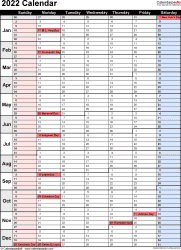 Printable Planner Calendar 2022