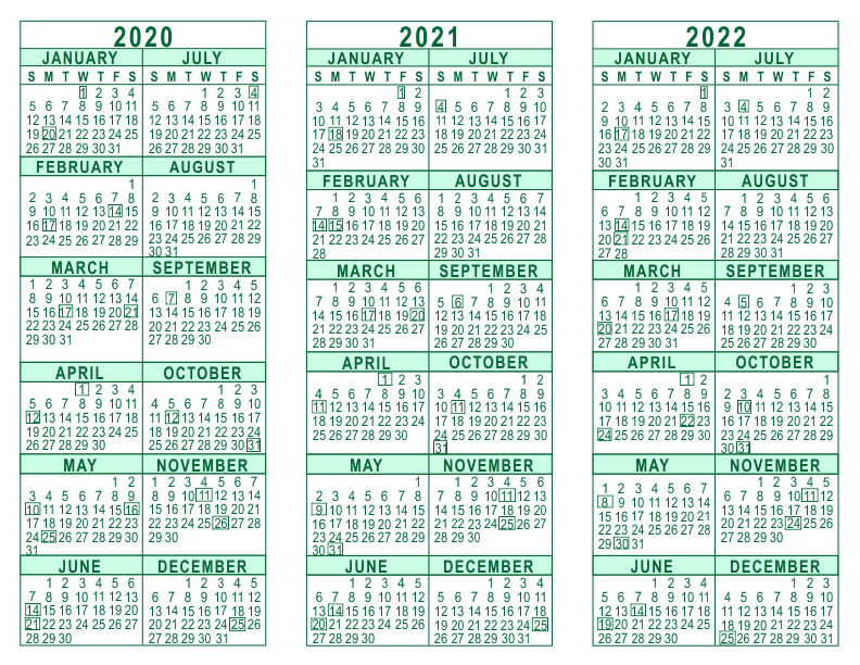 Calendar Templates 2021 Calendar 2022 Printable