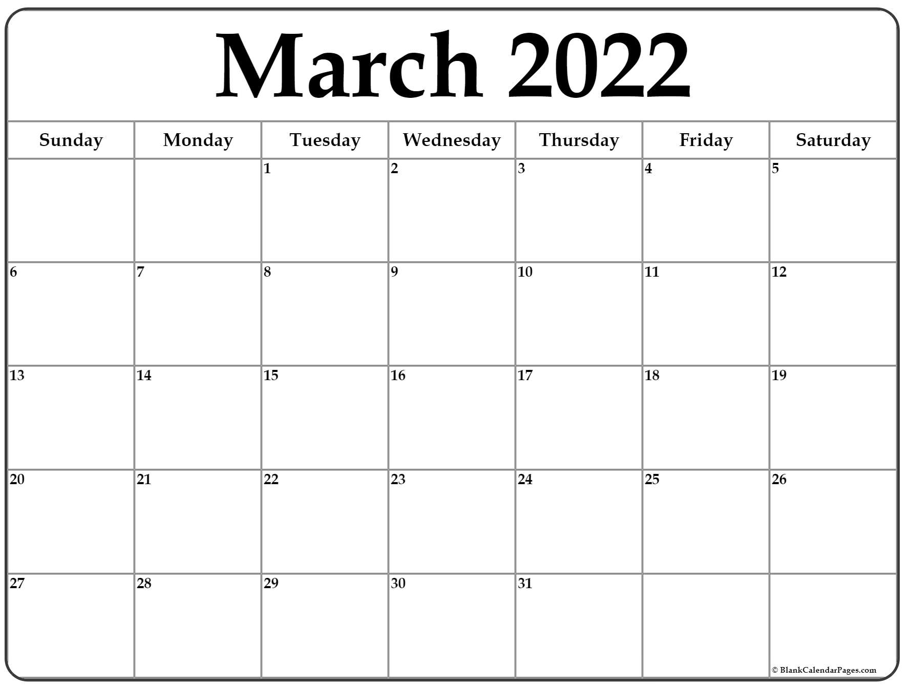 2022 Printable Calendar