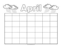 Template Preschool Calendar Printable