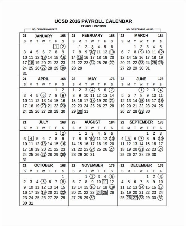 Printable 2021 Payroll Calendar