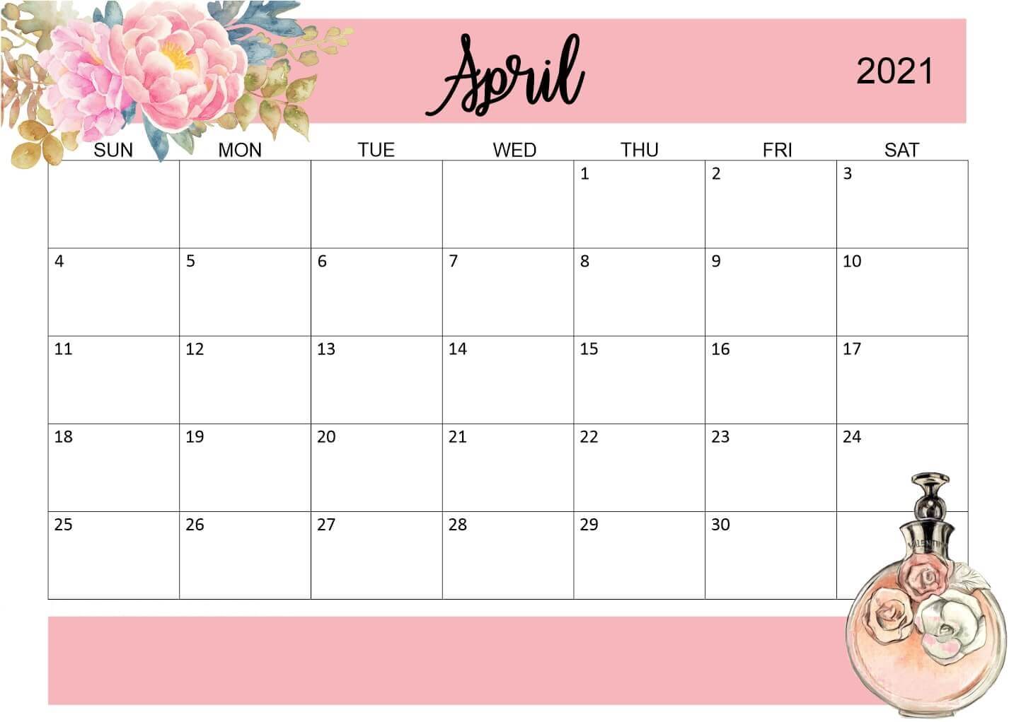 April May 2021 Calendar Printable