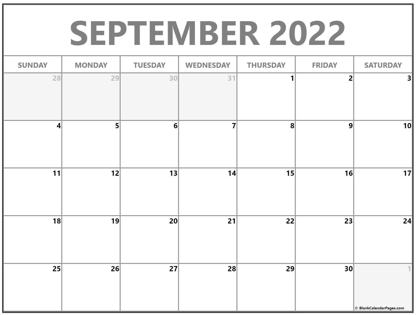 August Calendar 2022 Printable