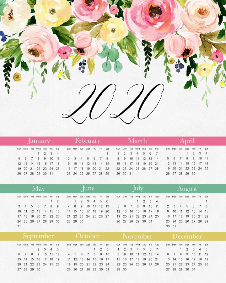 Free Printable Calendar 2021 Pretty