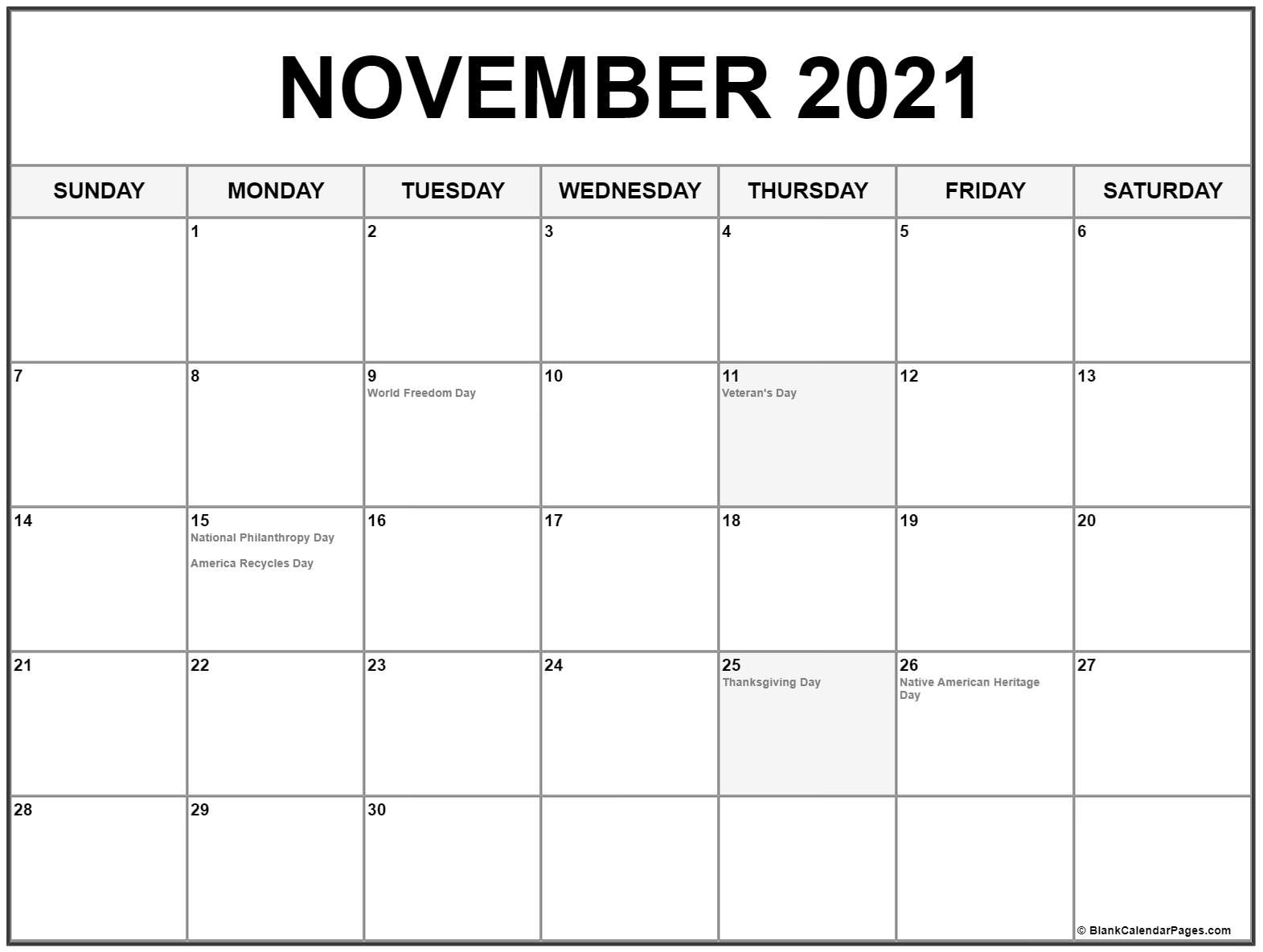Cute Free Printable 2021 Calendar With Holidays